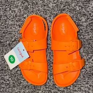 Cat & Jack Vibrant Orange Kids Sandals